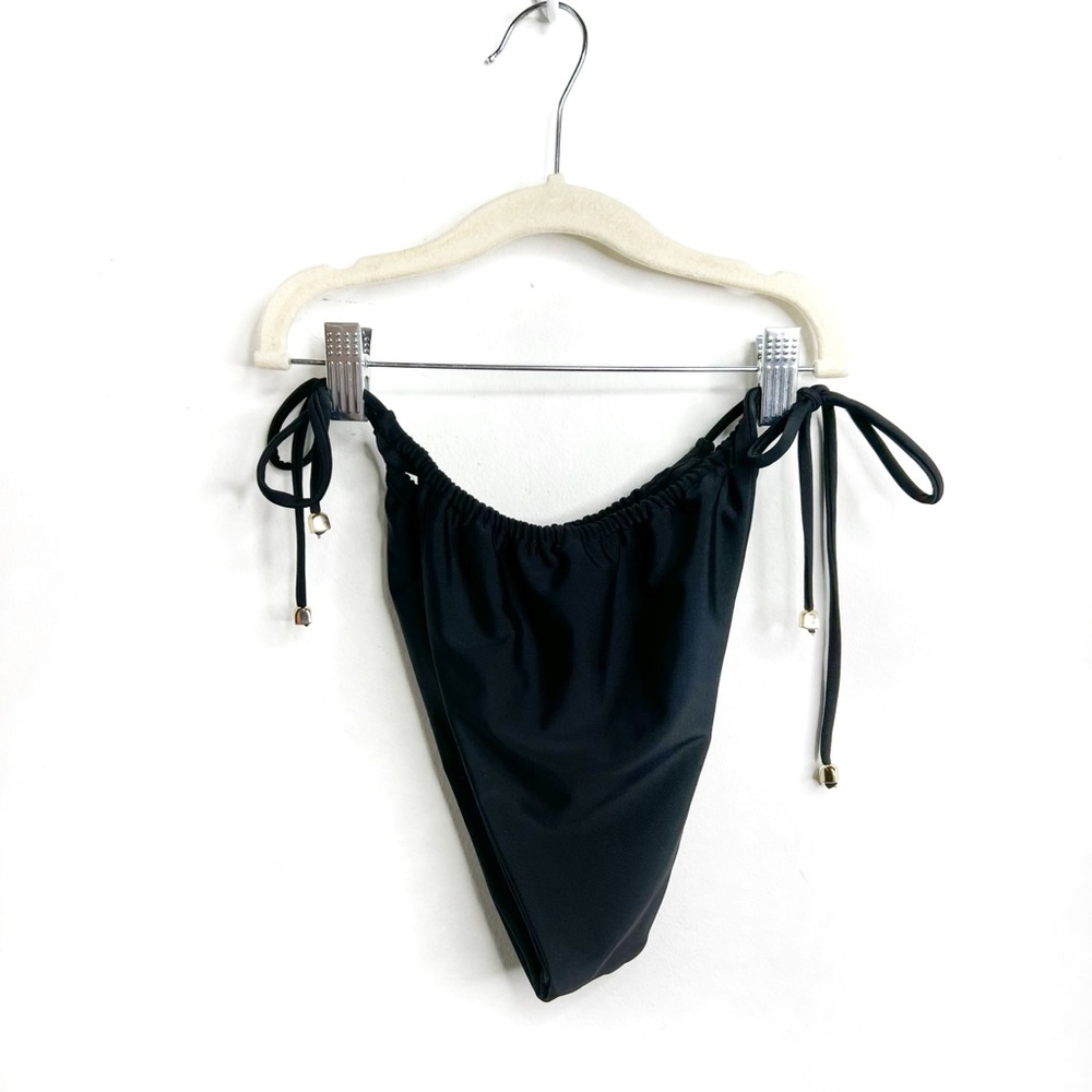 Blackbough Swim Tease Coverage Gold Tassel Bikini Bottoms Size XL